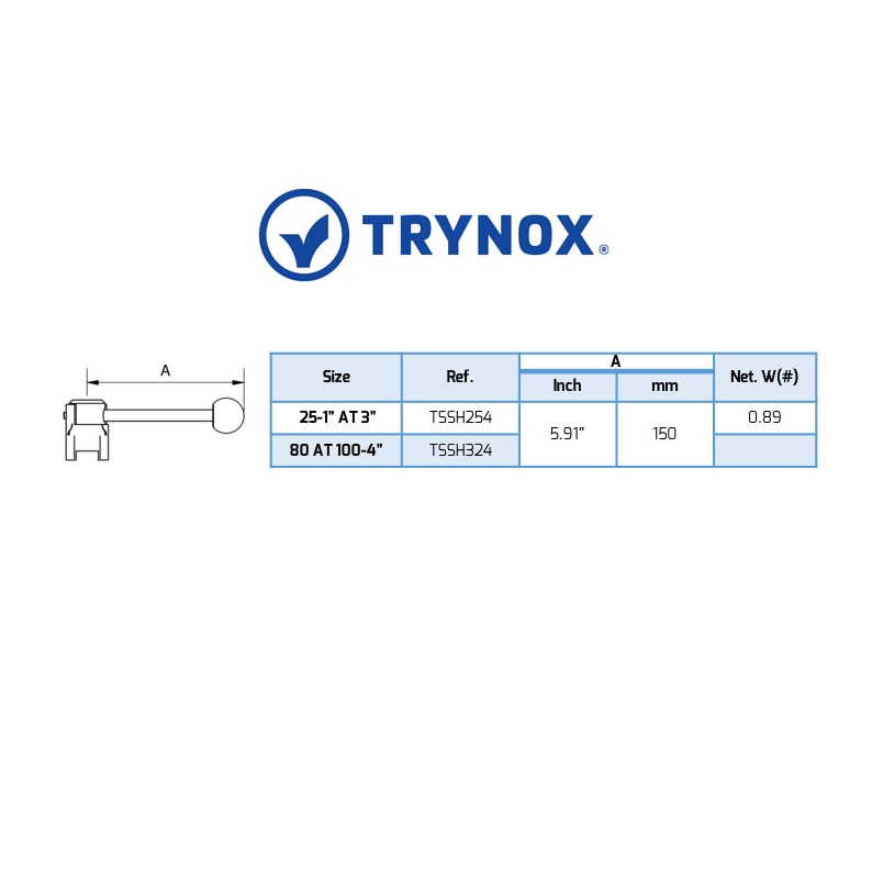 Manilla Acero Inoxidable para Válvula Trynox-2