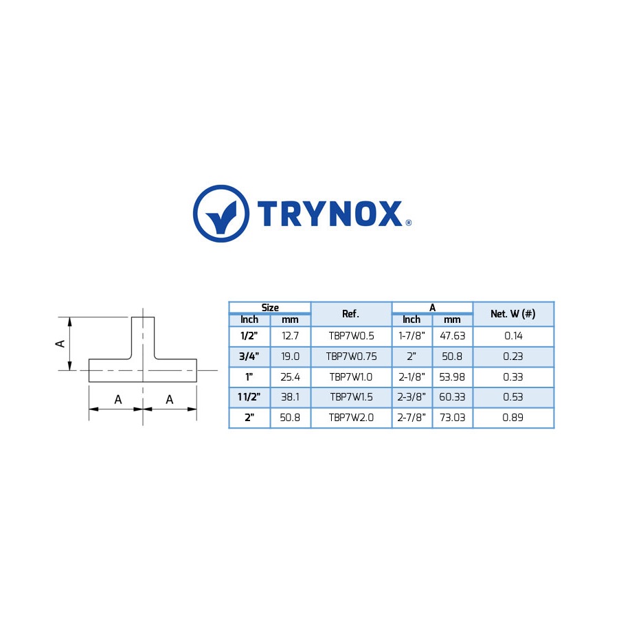 Tee Electropulida BPE Trynox-2